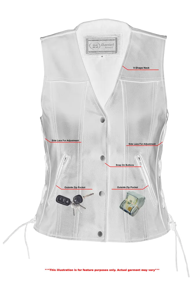 Leather Women's Soft Premium Leather Vest