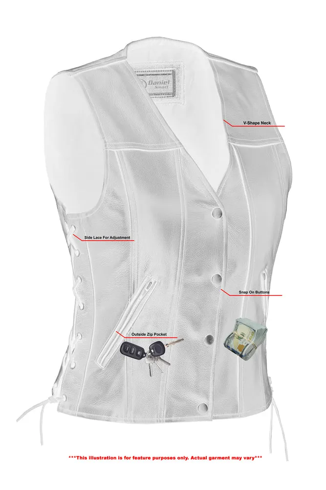 Leather Women's Soft Premium Leather Vest