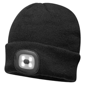 LED Head Light Knit Beanie - Rechargeable | Black or Hi-Vis