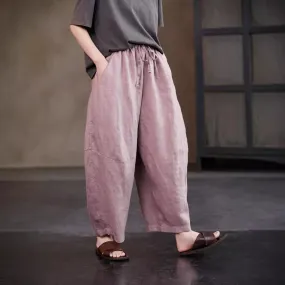 Linen Trousers for Women Lounge Pants Yoga Pants Natural Pants