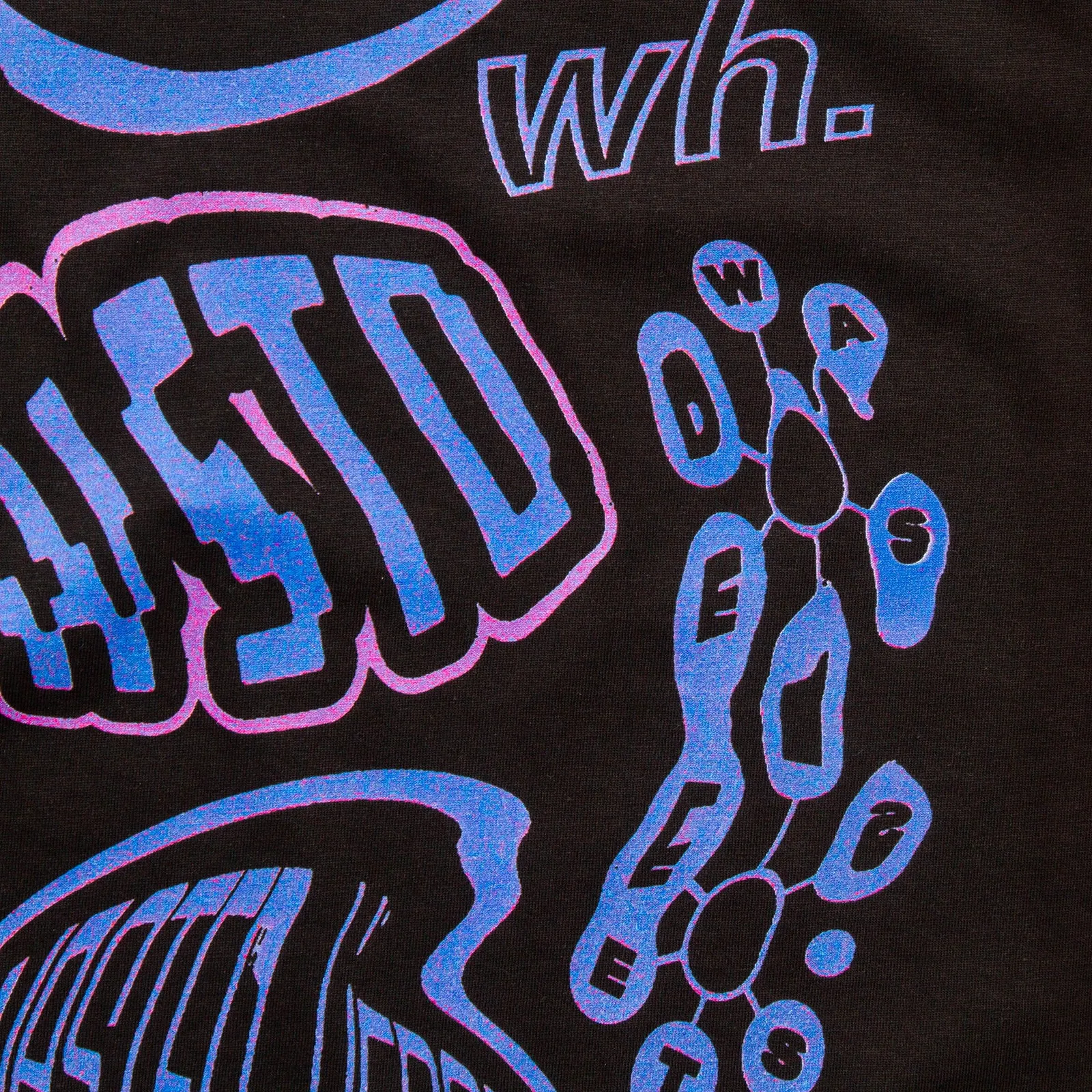 Liquid Logo Back Print - Tshirt - Black