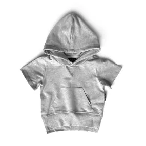 Little Bipsy Short Sleeve Hoodie - Grey