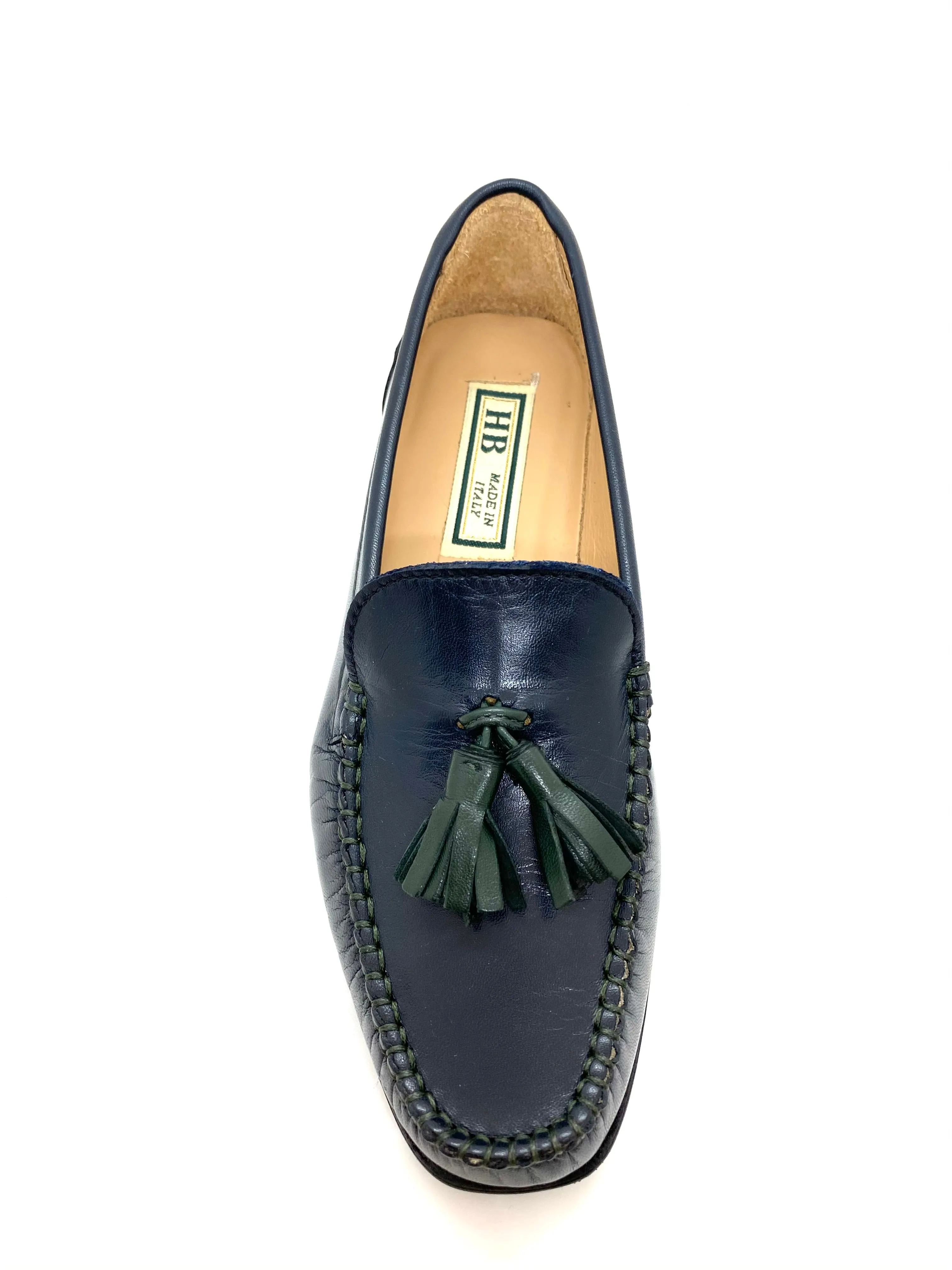 Low Heel Tassle Trim Loafer