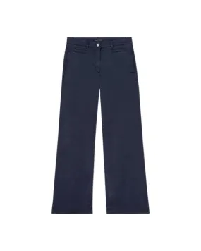 Luisa Cerano Wide Leg Chino Denim Pants