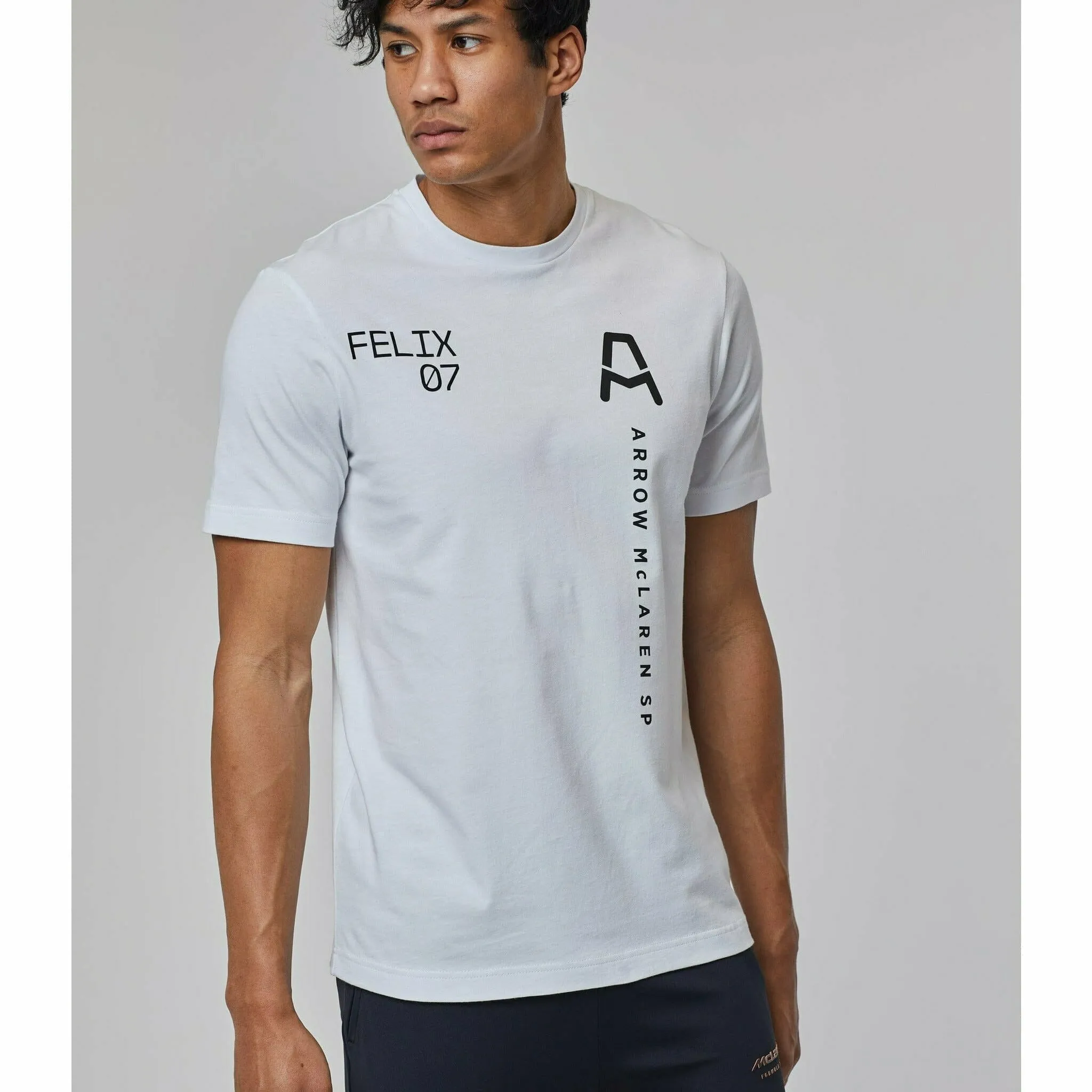 McLaren Indy Car Men's Felix Rosenqvist  #7 Driver T-Shirt - White