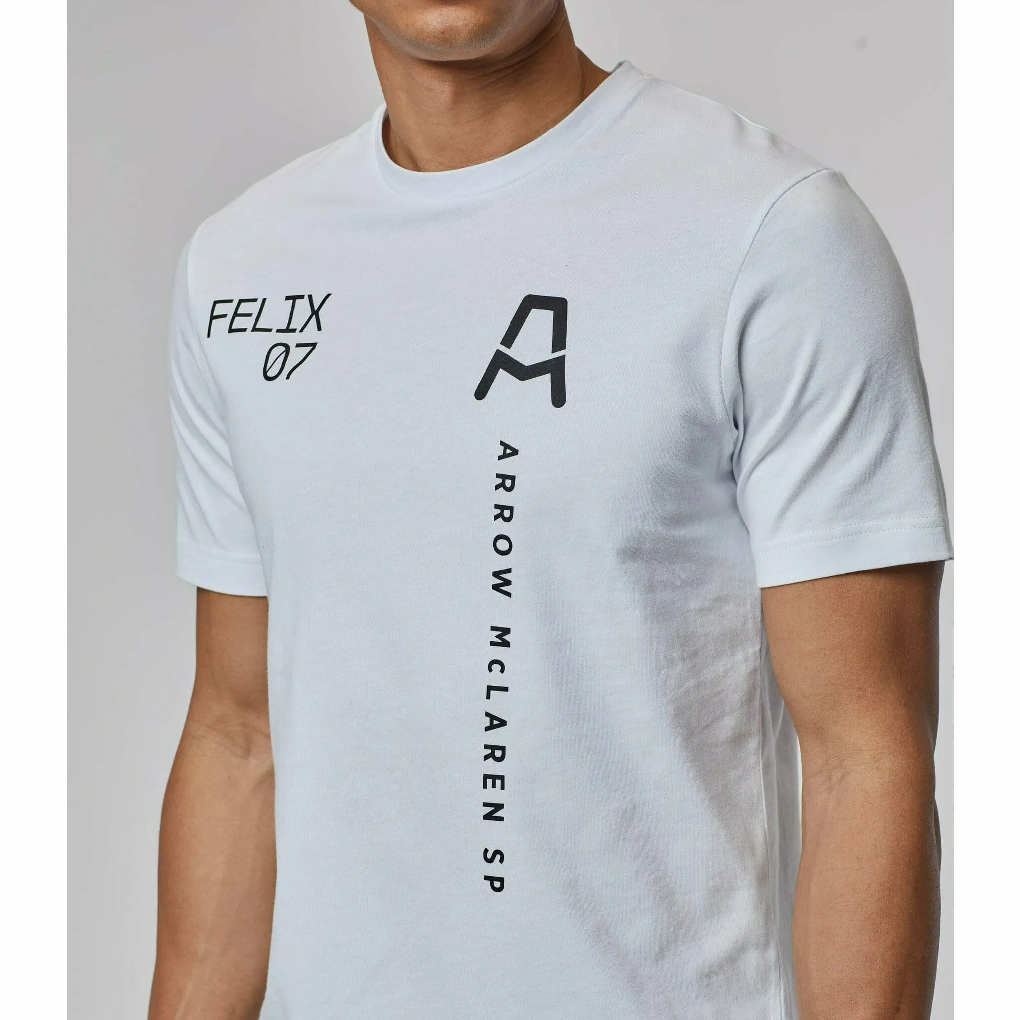 McLaren Indy Car Men's Felix Rosenqvist  #7 Driver T-Shirt - White