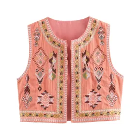 Melati Folk Embroidery Vest