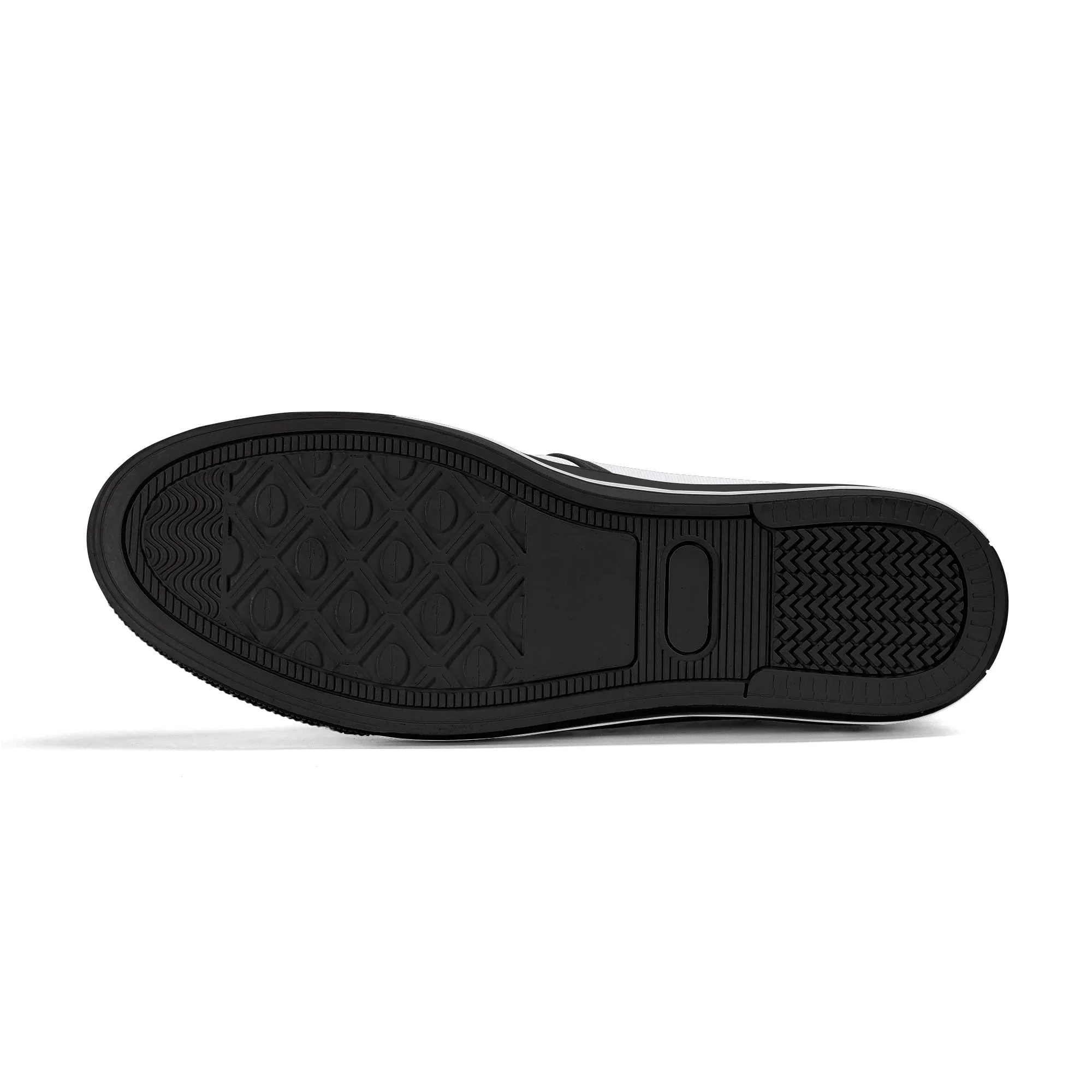 Mens Colorful Ornament Rubber Slip On Shoes