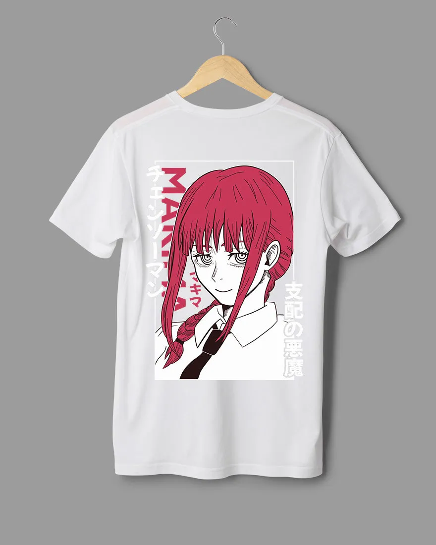 Mens Regular Tshirt Anime Chainsaw Man Makima 1
