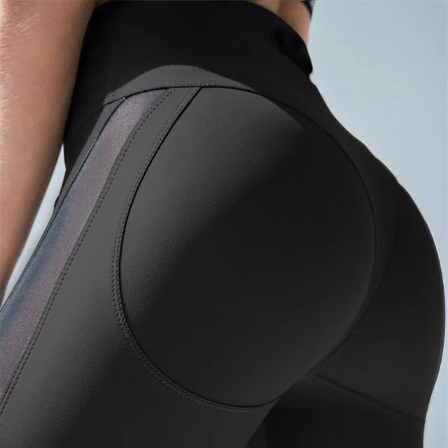 Mesh Patchwork Yoga Sport Legging Pants