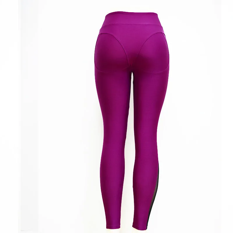 Mesh Patchwork Yoga Sport Legging Pants