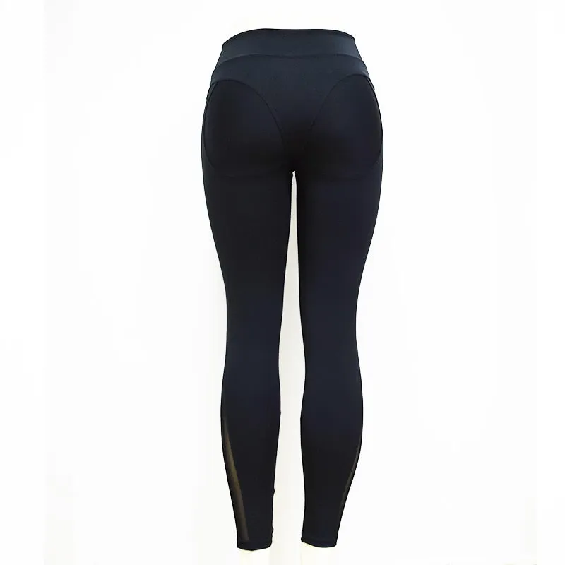 Mesh Patchwork Yoga Sport Legging Pants