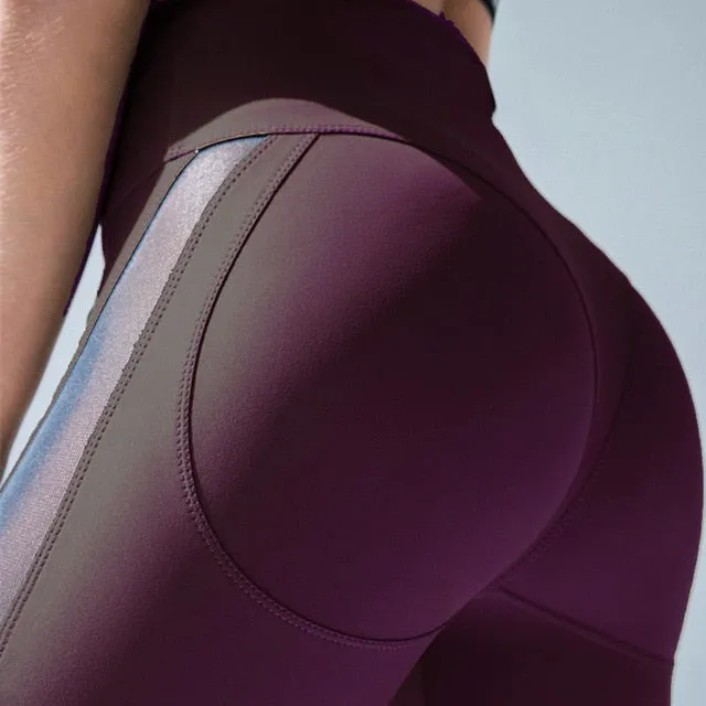 Mesh Patchwork Yoga Sport Legging Pants