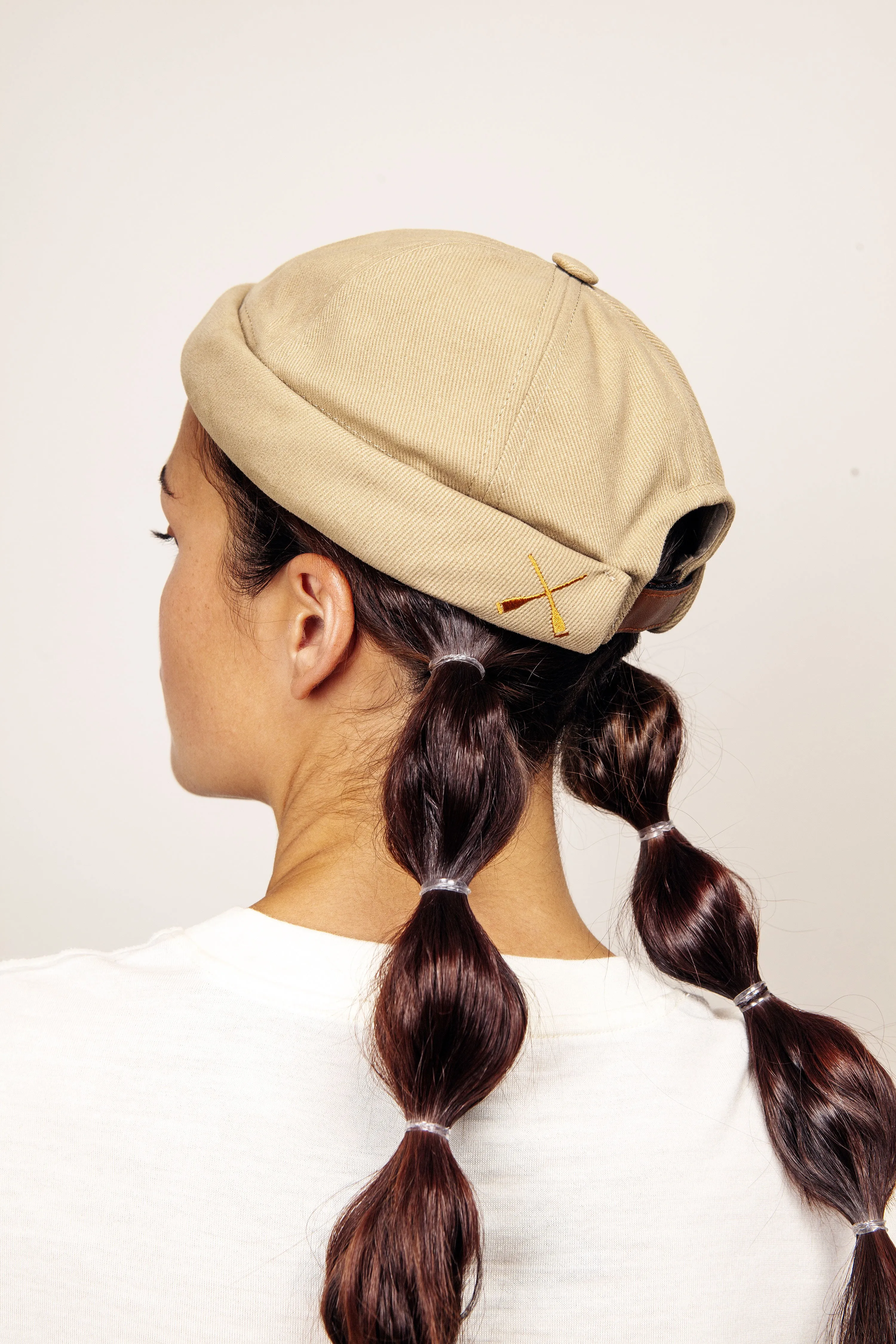 MIKI DOCKER HAT MOLESKINE BEIGE