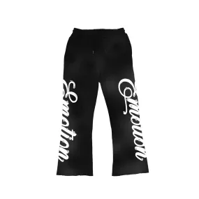 MIXED EMOTIONS Signature Flare Pants (Black)