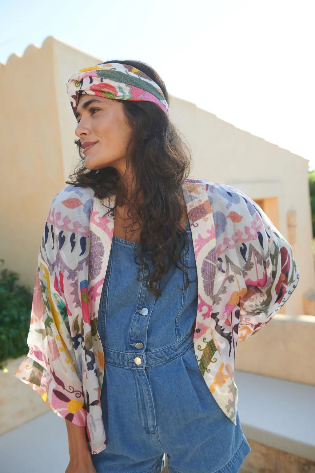 One Hundred Stars Susani Pink Kimono