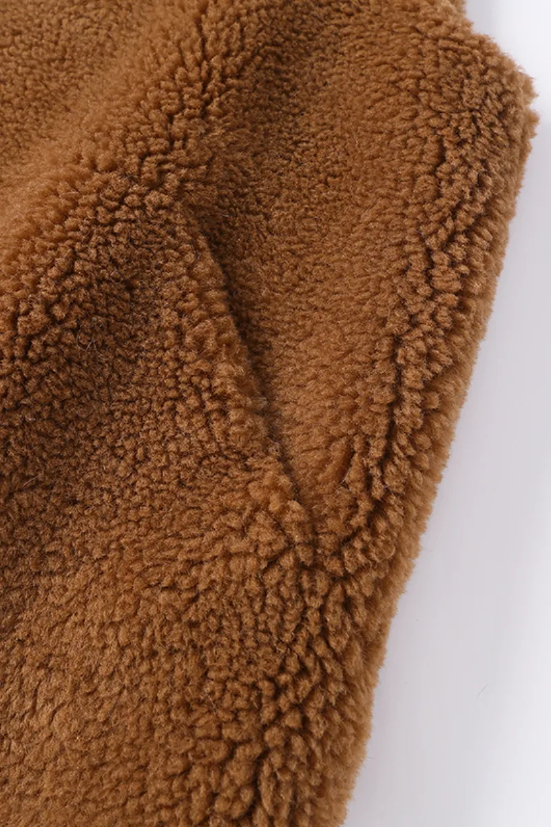 Oversized Faux Shearling Teddy Sherpa Vest