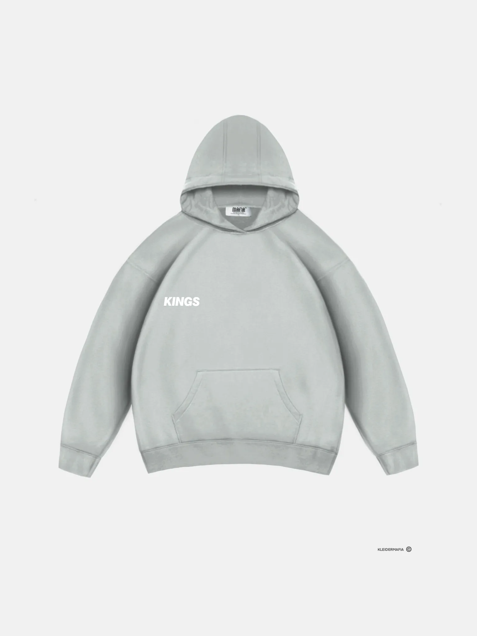 Oversize Kings Hoodie - Grey