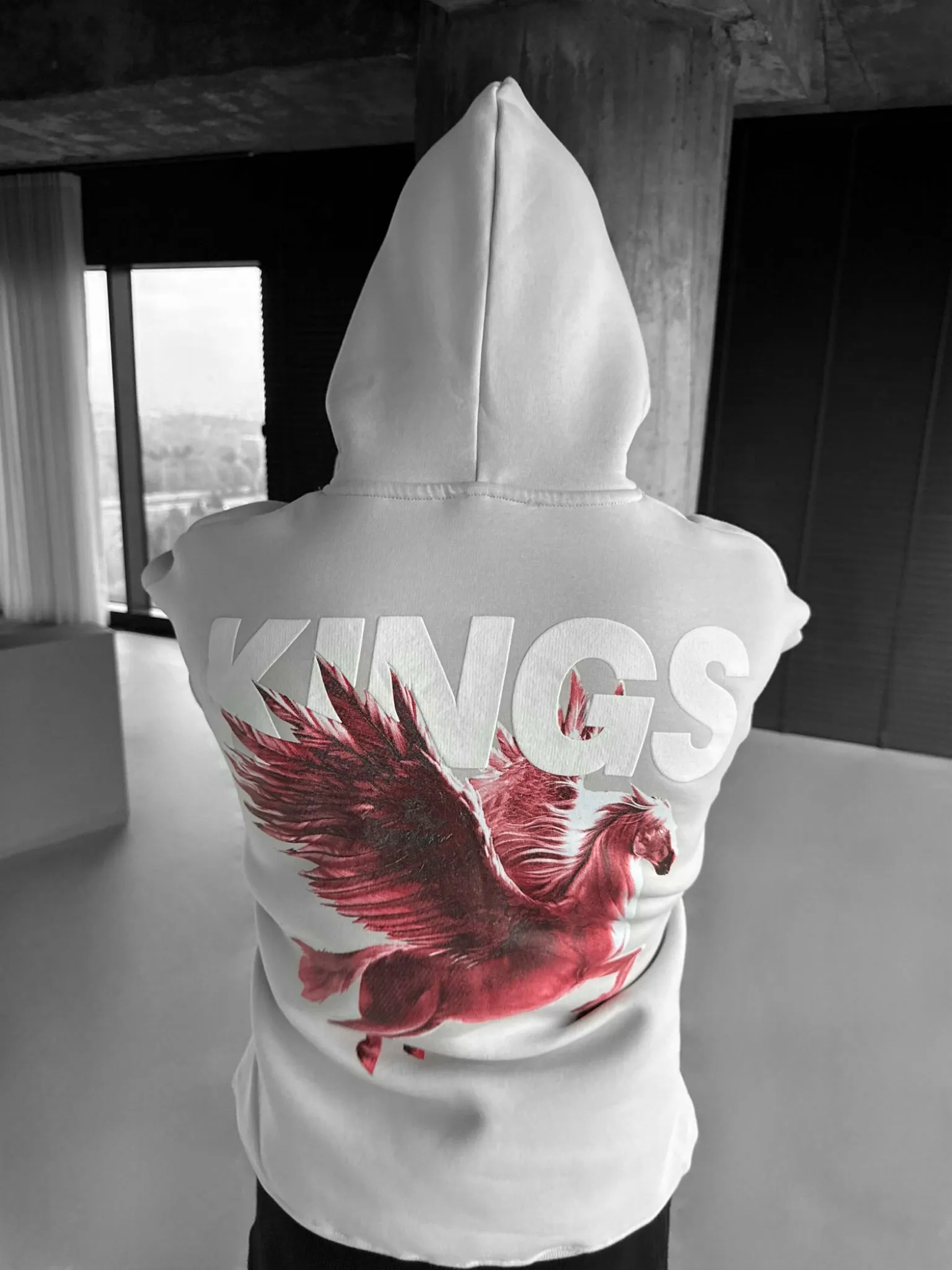 Oversize Kings Hoodie - Grey