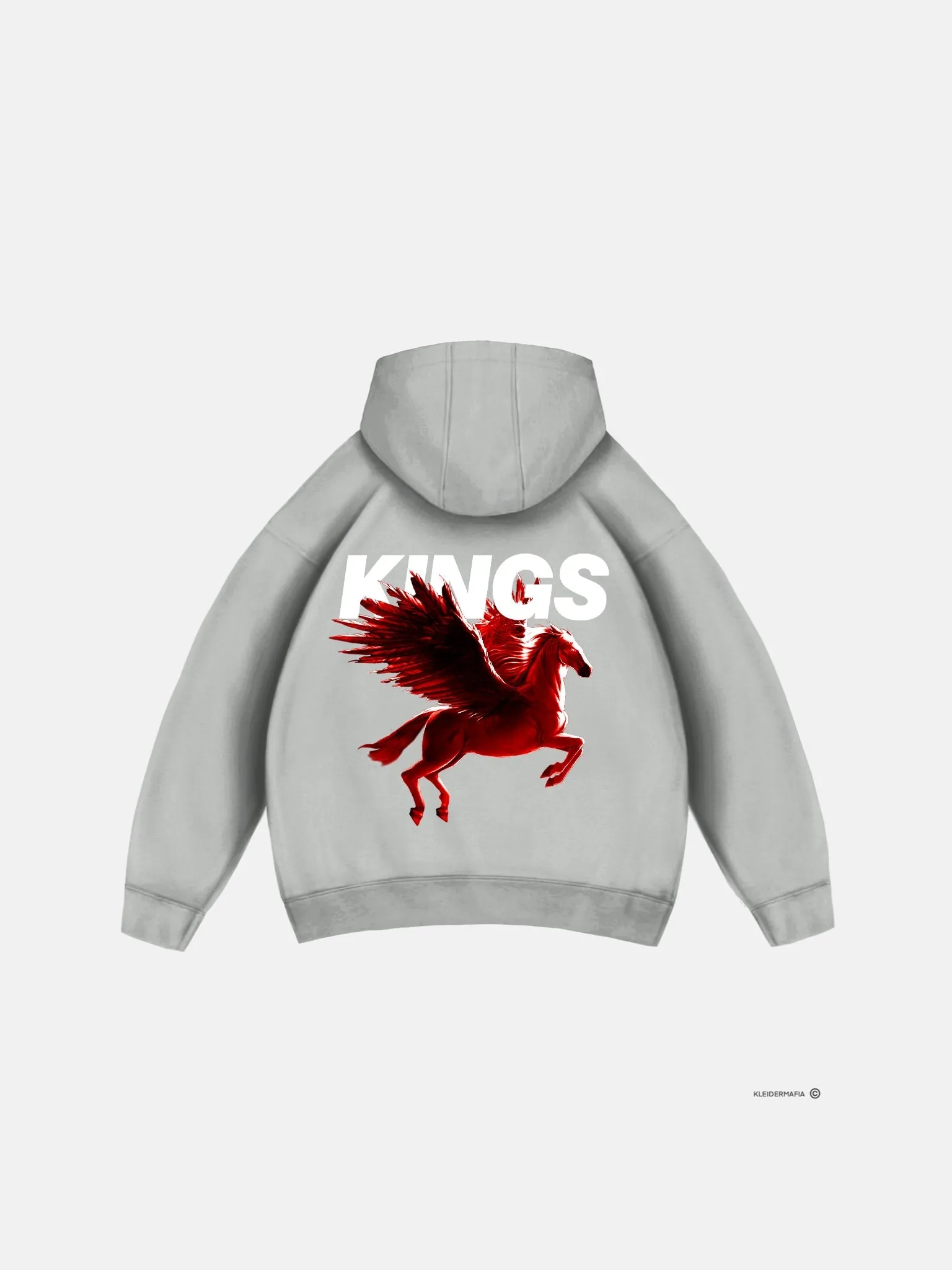 Oversize Kings Hoodie - Grey