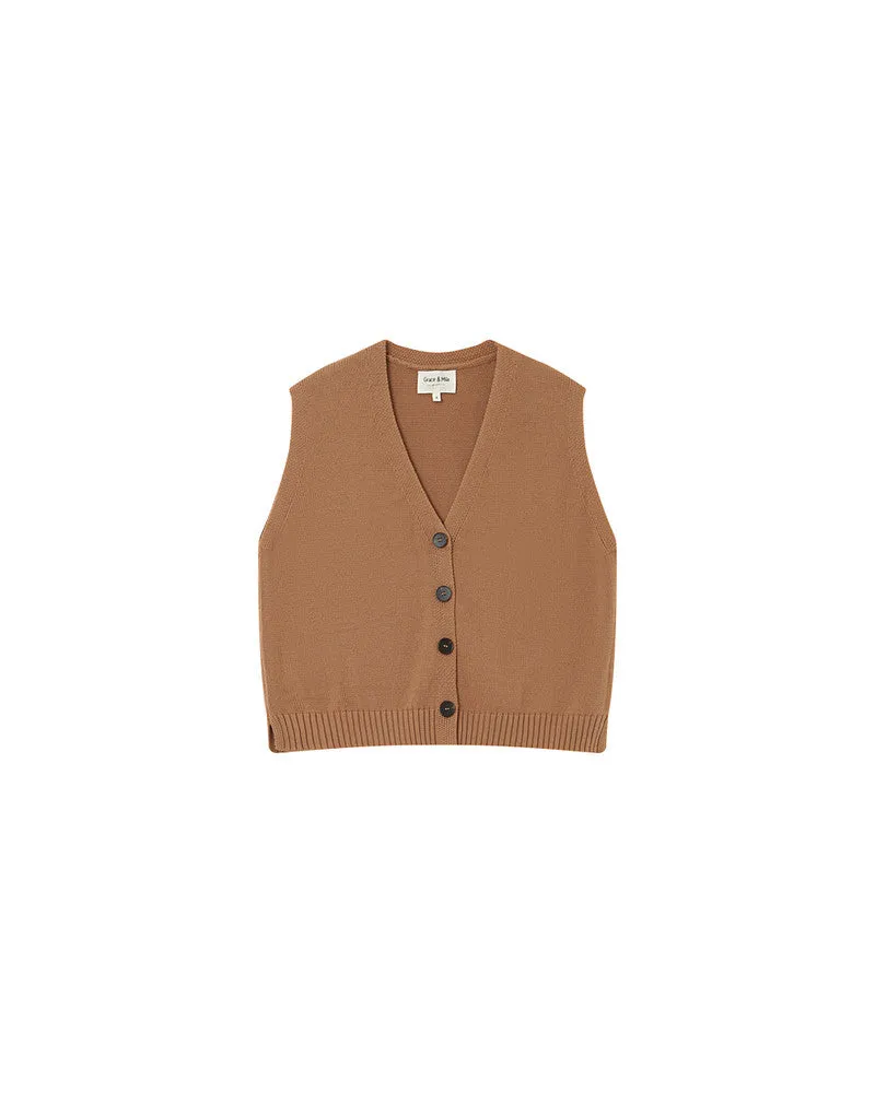 Pancake Knitted Vest
