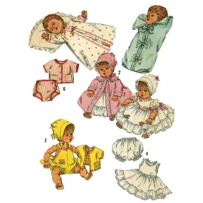 PDF - 1950's Sewing Pattern: Doll's Clothes, Betsy Wetsy & Tiny Tears -  Height 11.5” (29.2cm) - Download