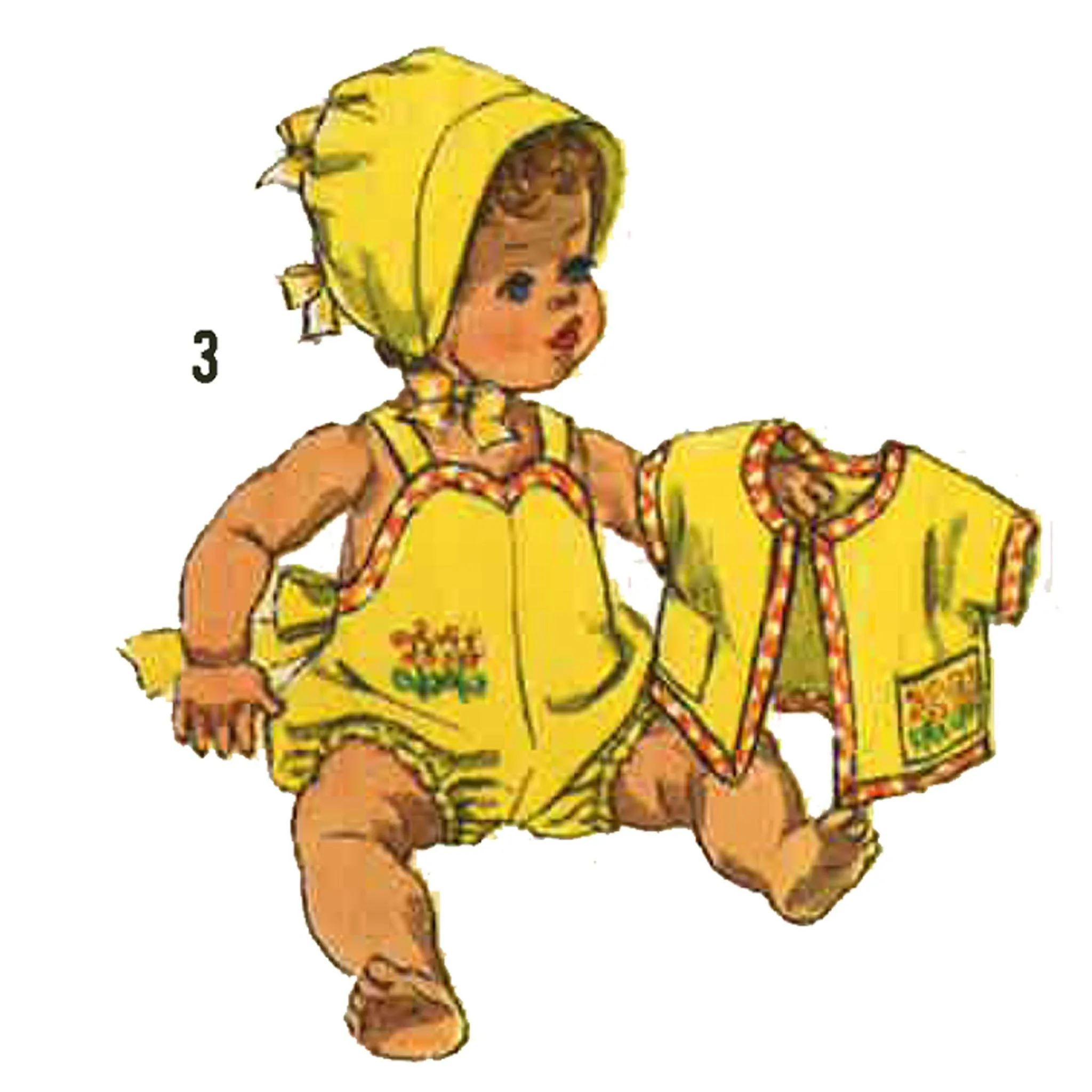 PDF - 1950's Sewing Pattern: Doll's Clothes, Betsy Wetsy & Tiny Tears -  Height 11.5” (29.2cm) - Download