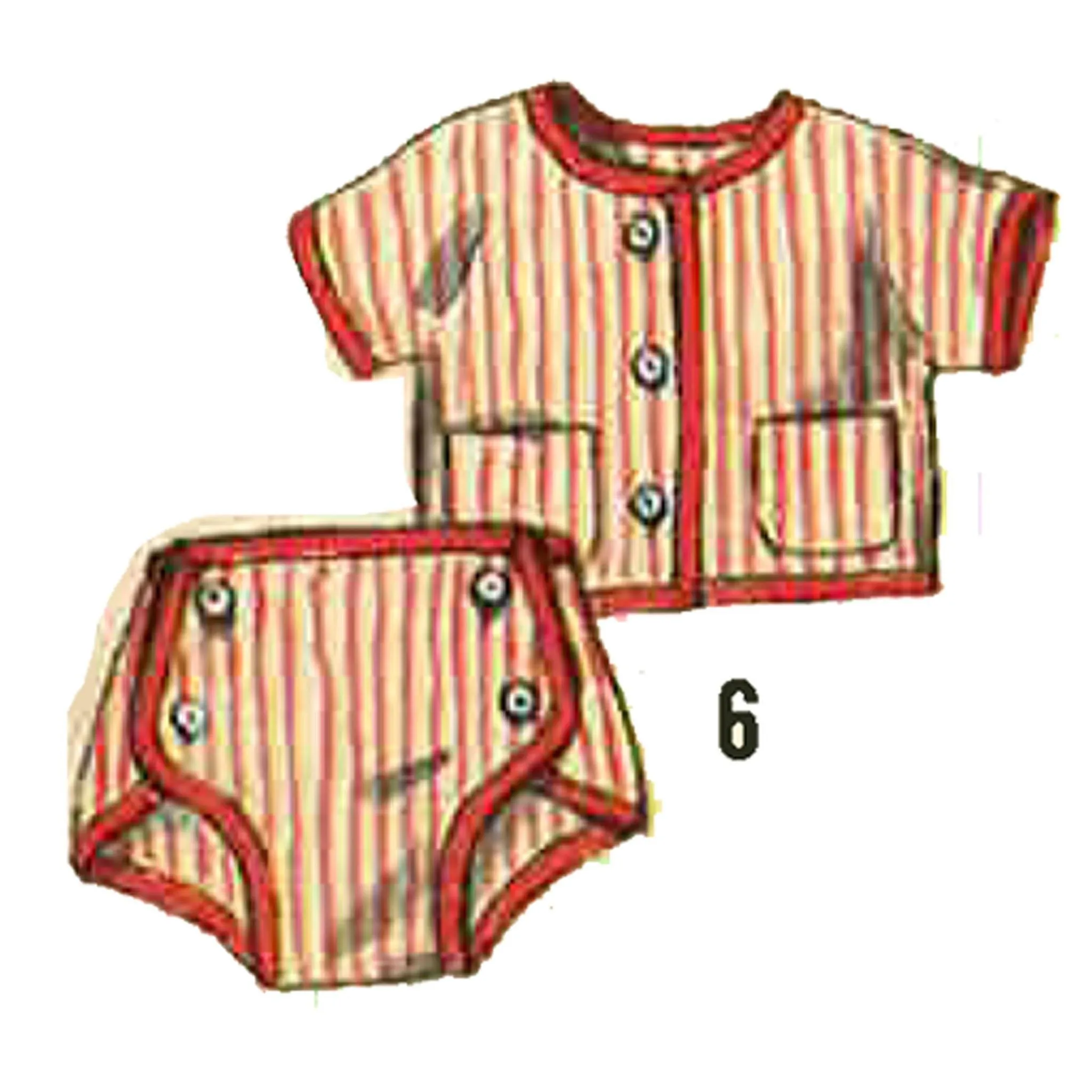 PDF - 1950's Sewing Pattern: Doll's Clothes, Betsy Wetsy & Tiny Tears -  Height 11.5” (29.2cm) - Download
