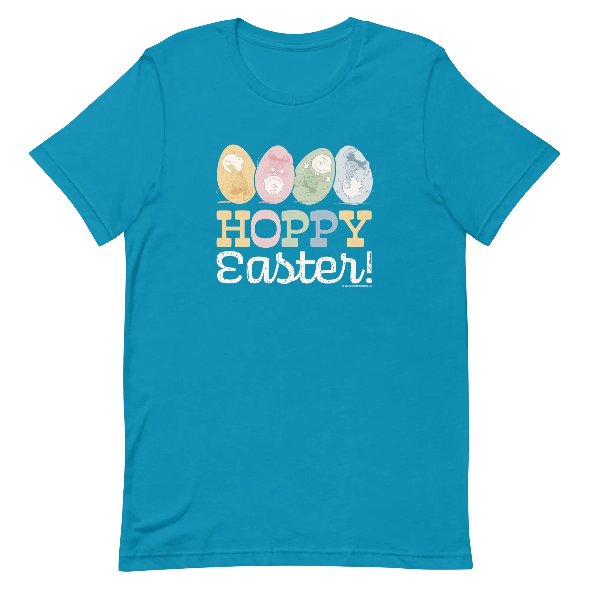Peanuts Charlie Brown Hoppy Easter Adult Short Sleeve T-Shirt