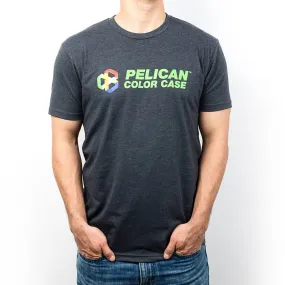 Pelican Color Case Logo T-Shirt, Charcoal Gray, Cotton-Poly Blend
