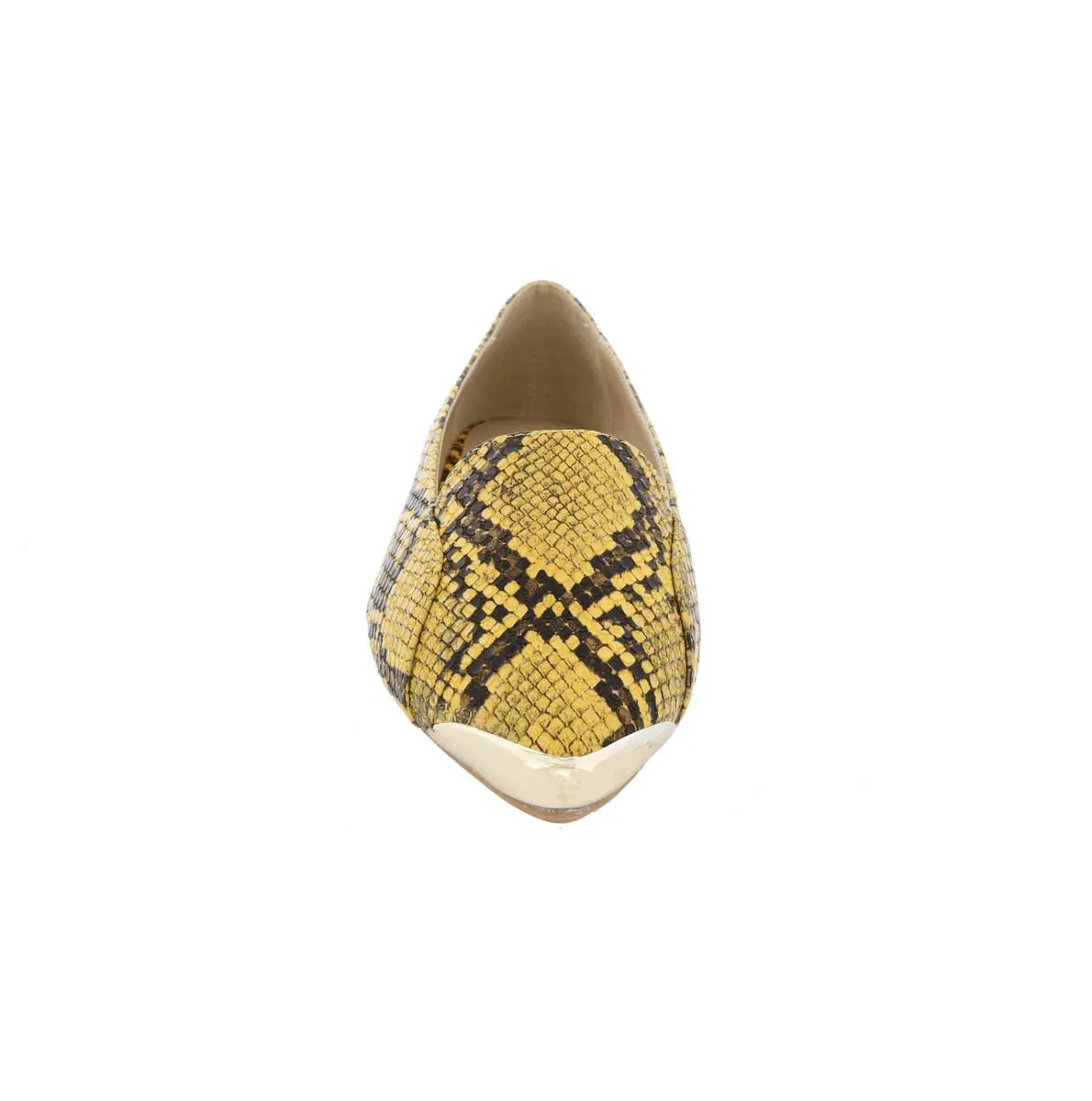 Penny Loves Kenny Nik Women Slip-on Shoe In Yellow Faux Snake