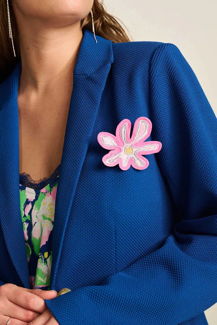 POM AMSTERDAM BLAZER PIQUE INK BLUE
