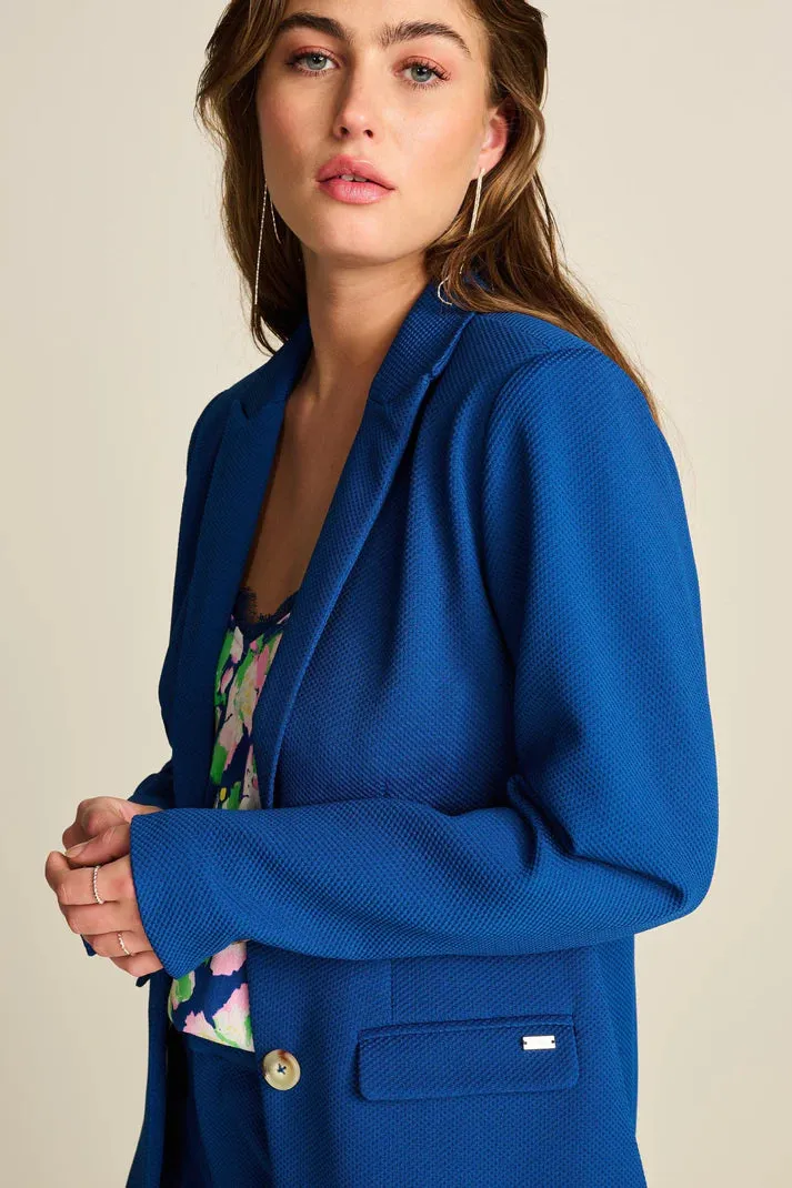POM AMSTERDAM BLAZER PIQUE INK BLUE