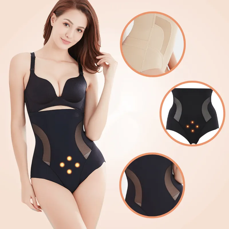 Postpartum Side Mesh High Waisted Body Sculpting Seamless Underwear