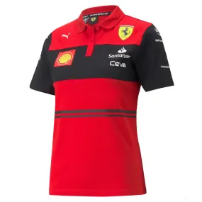 Puma Ferrari Womens Team Polo, Red, 2022
