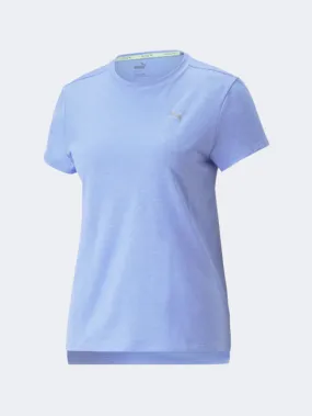 Puma Run Favorite Heather Women Running T-Shirt Purple