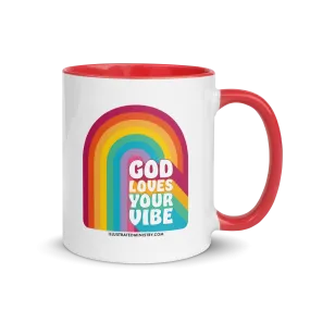 "God Loves Your Vibe" Mug