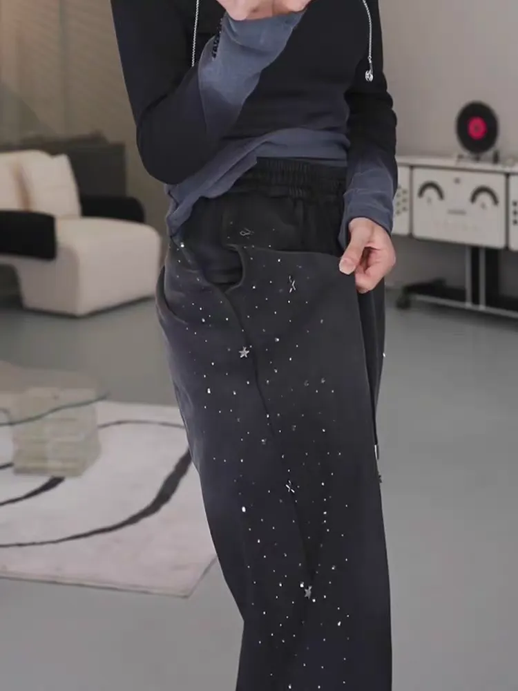 Rhinestone Joggers Pant