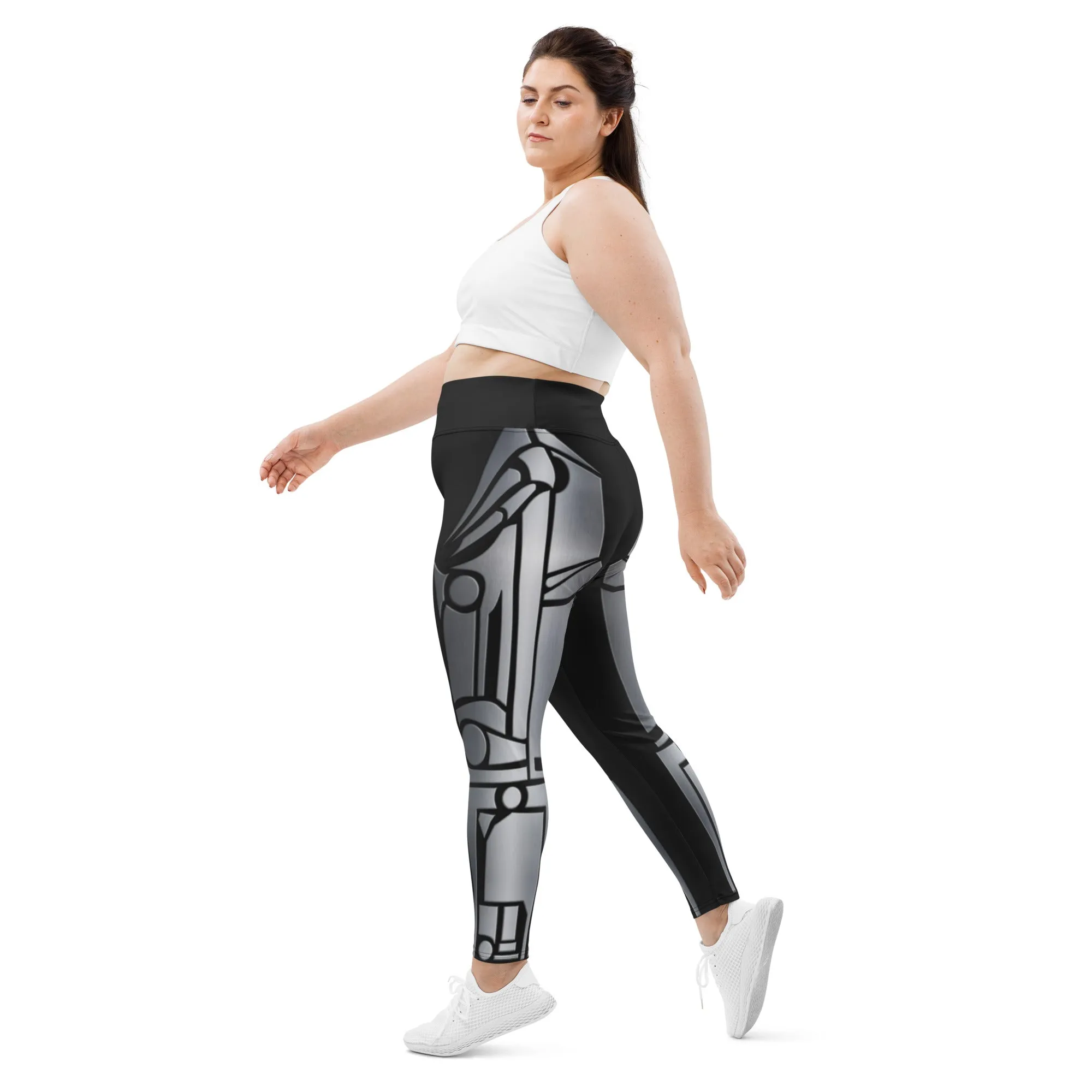 Robo Chic Armor Plus Size Leggings