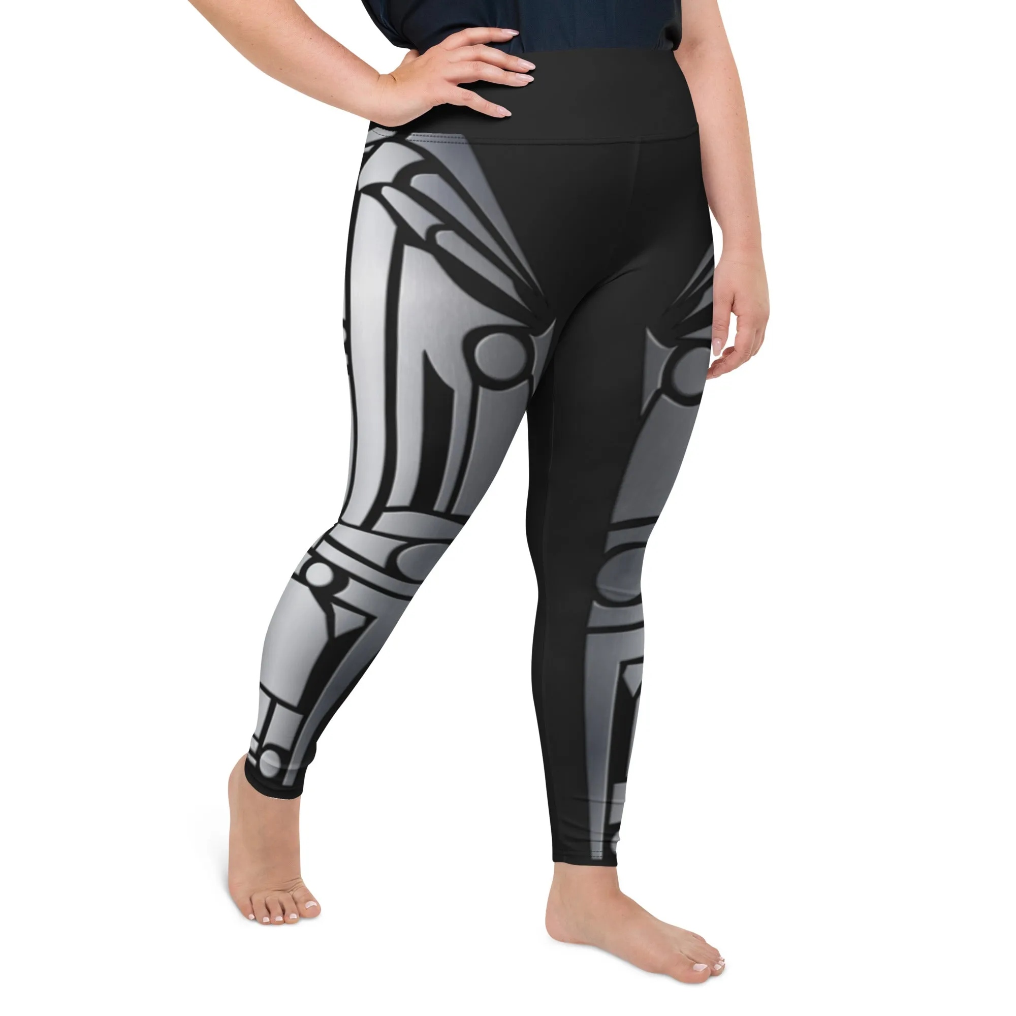 Robo Chic Armor Plus Size Leggings