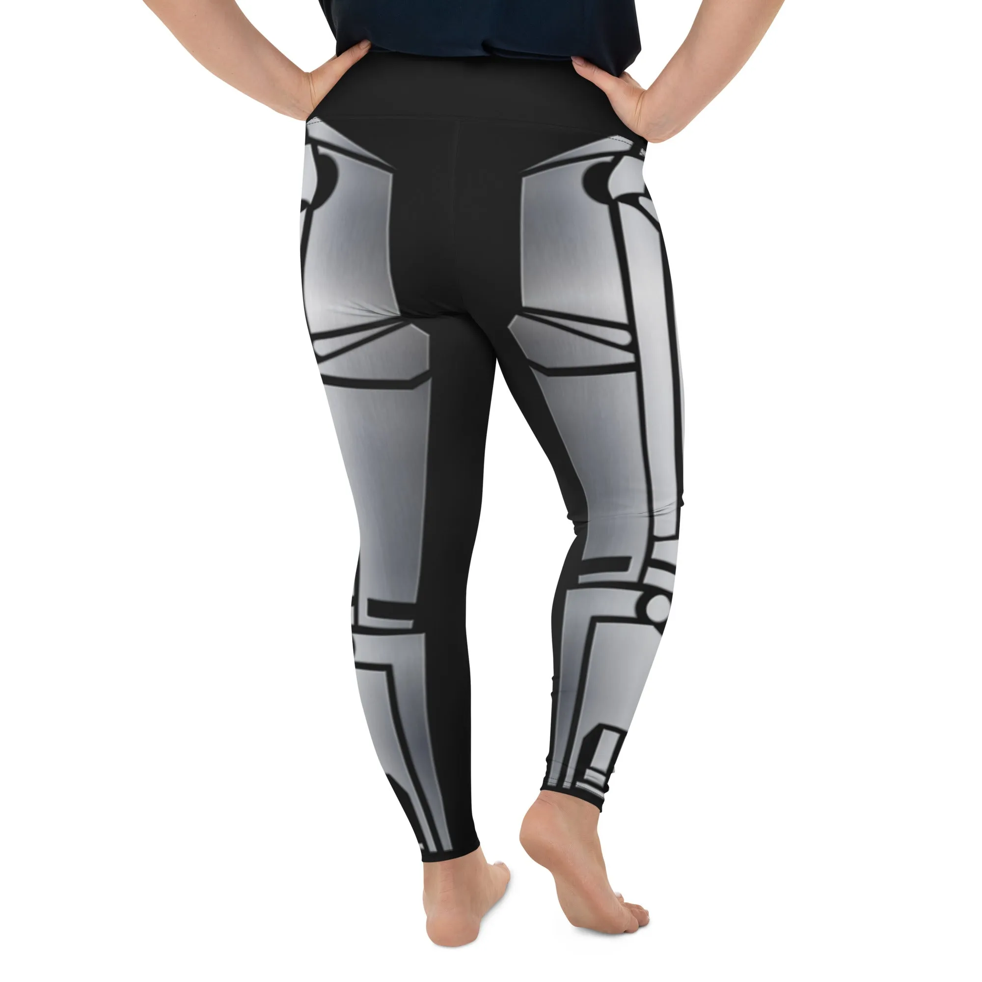 Robo Chic Armor Plus Size Leggings