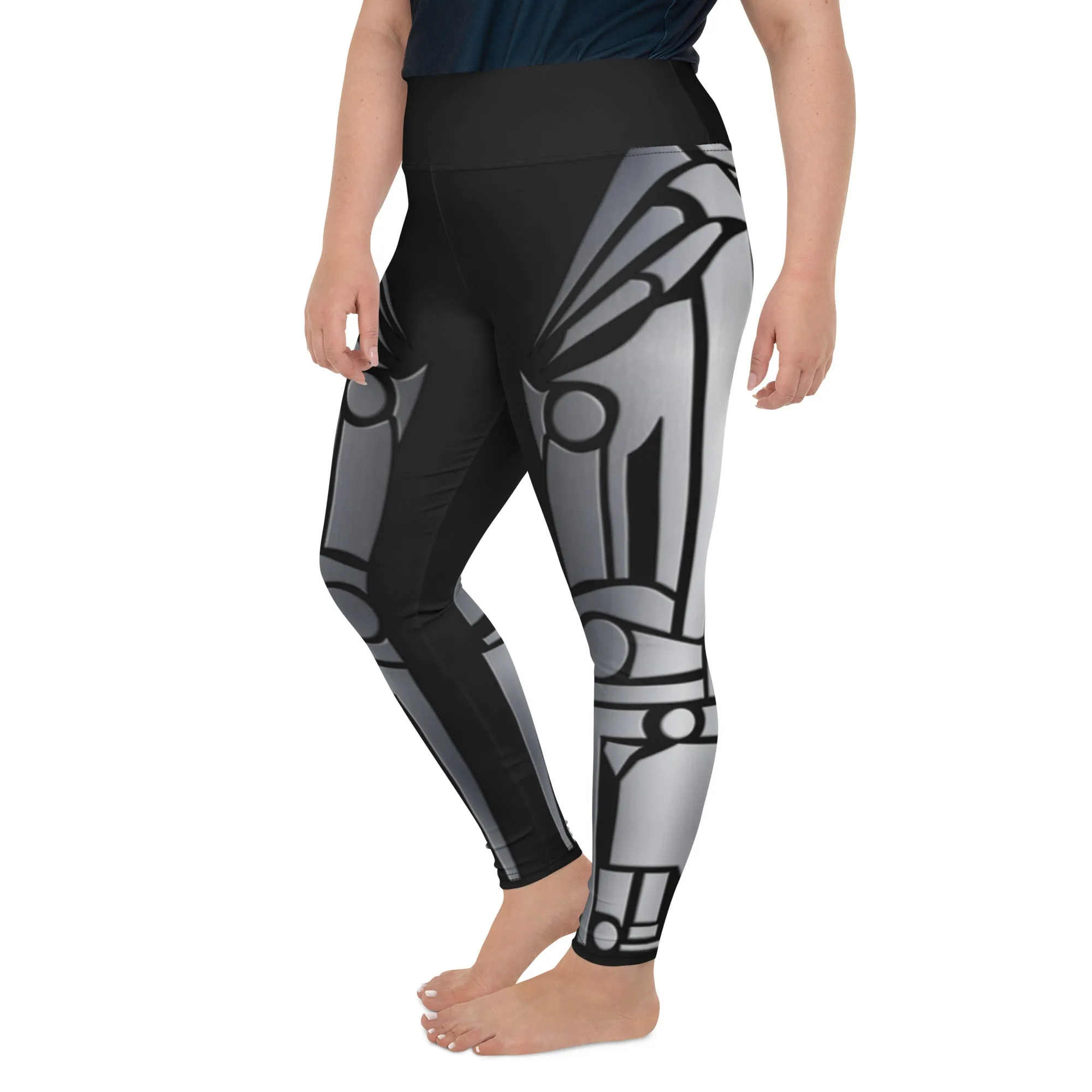 Robo Chic Armor Plus Size Leggings