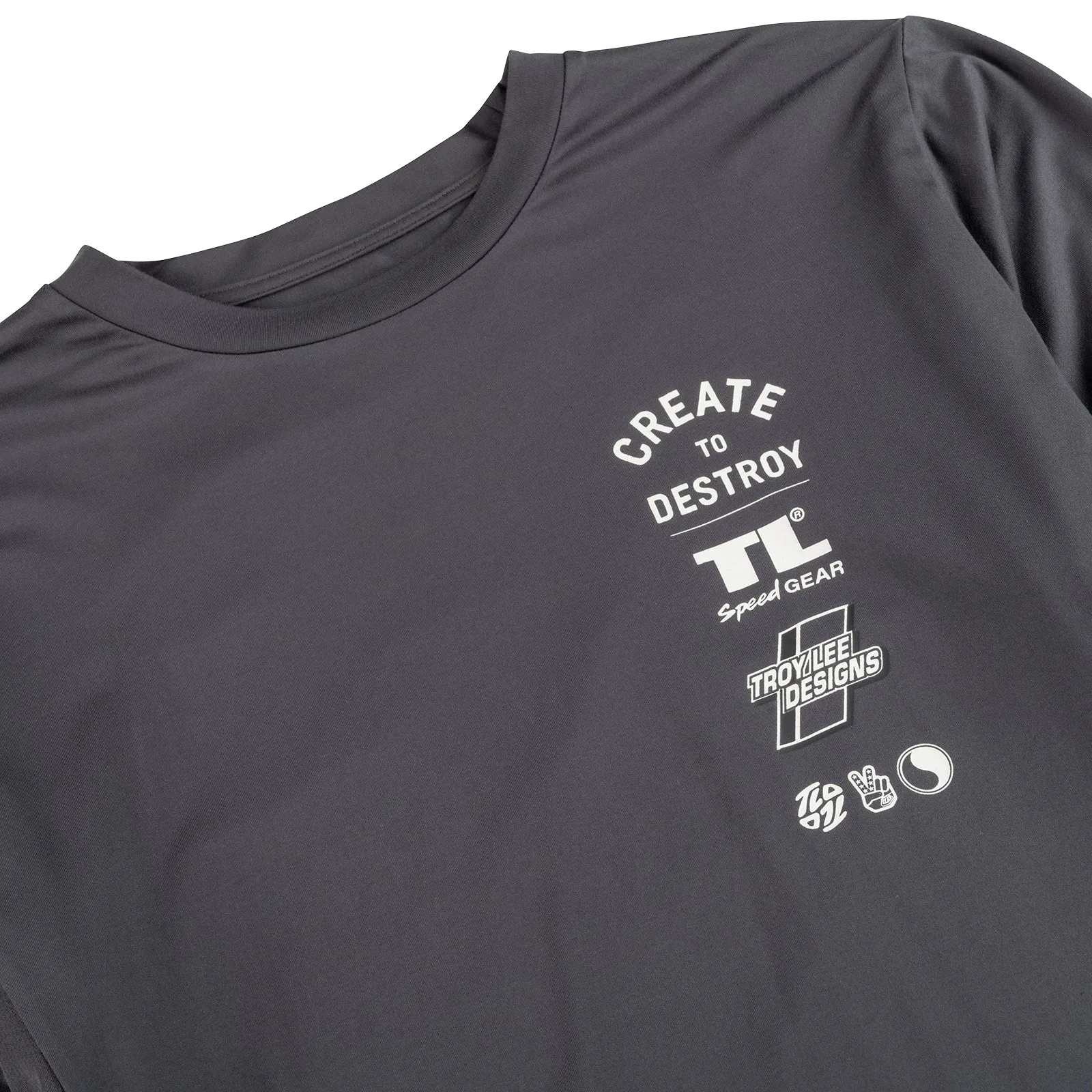 Ruckus Long Sleeve Ride Tee Destroy Carbon