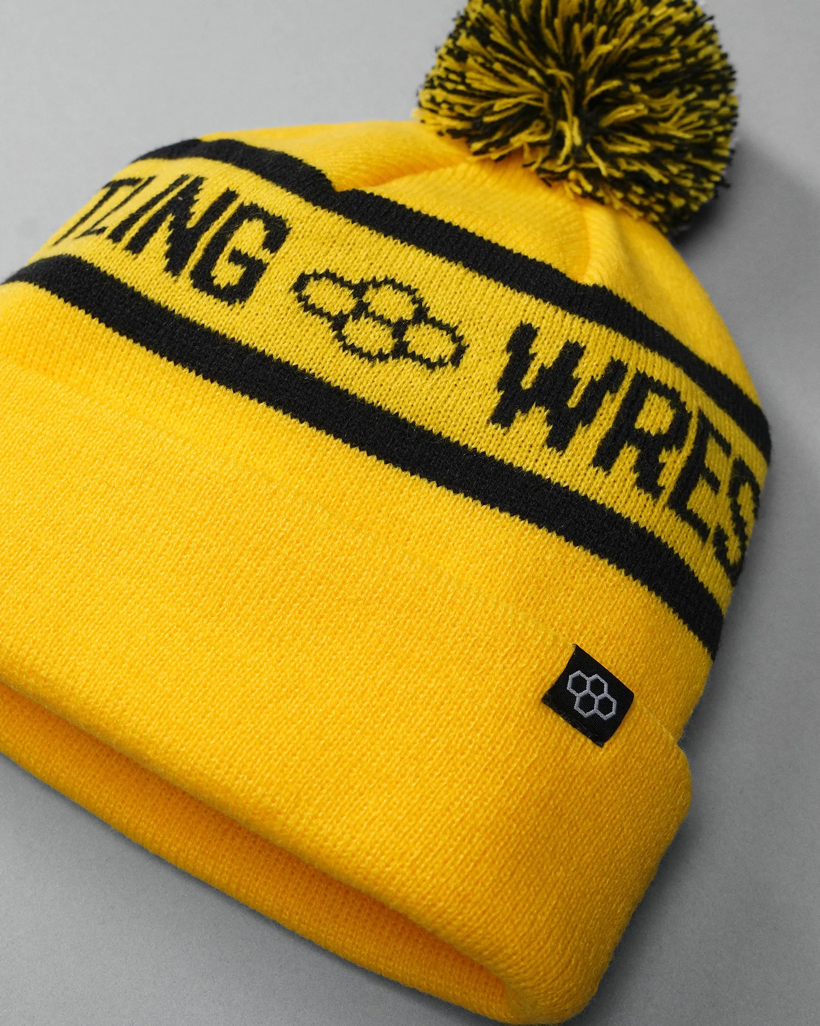 RUDIS Two Tone Pom Beanie - Yellow/Black