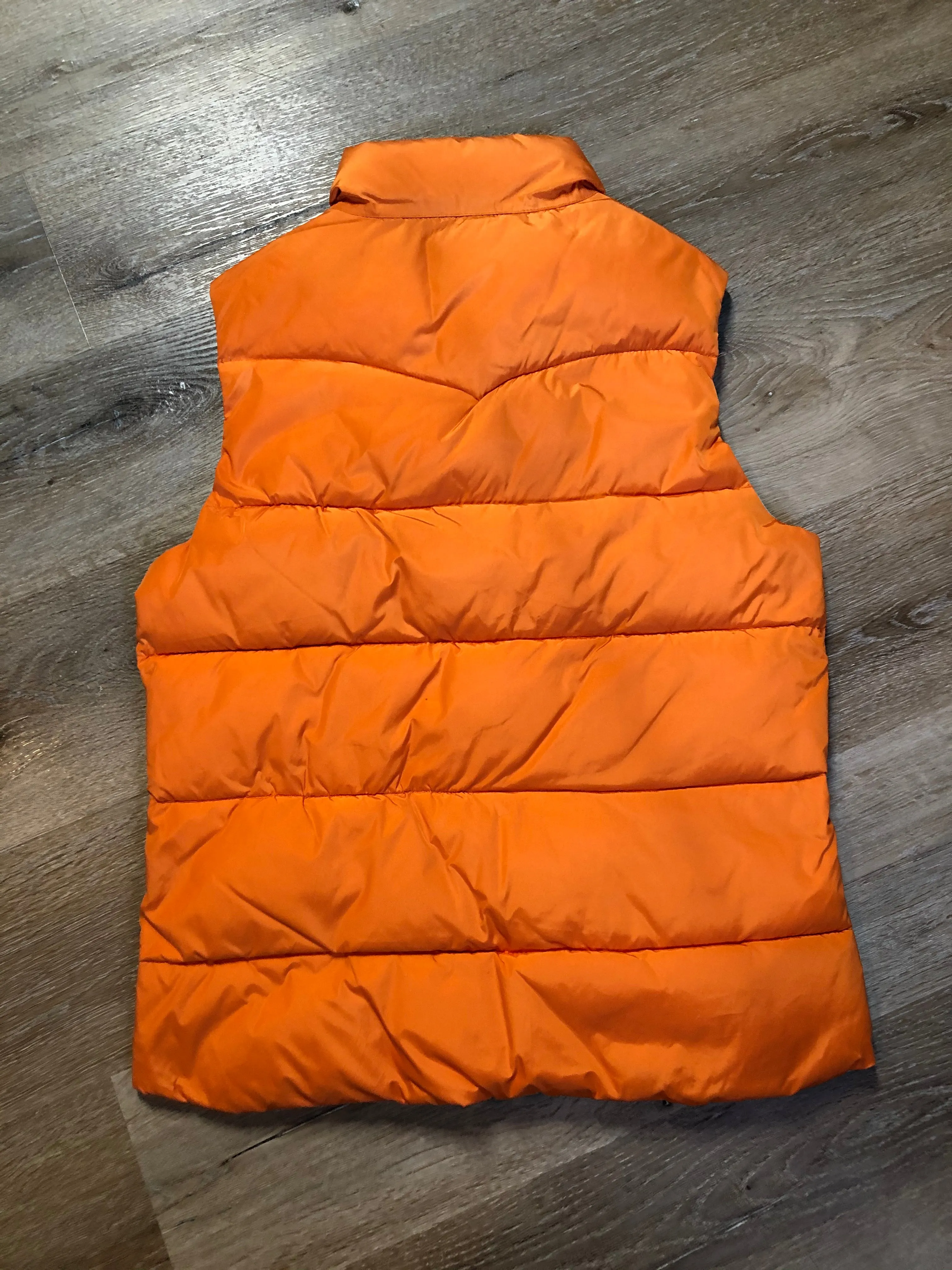 Scotch and Soda Reversible Orange/Grey Down Filled Puffer Vest, SOLD