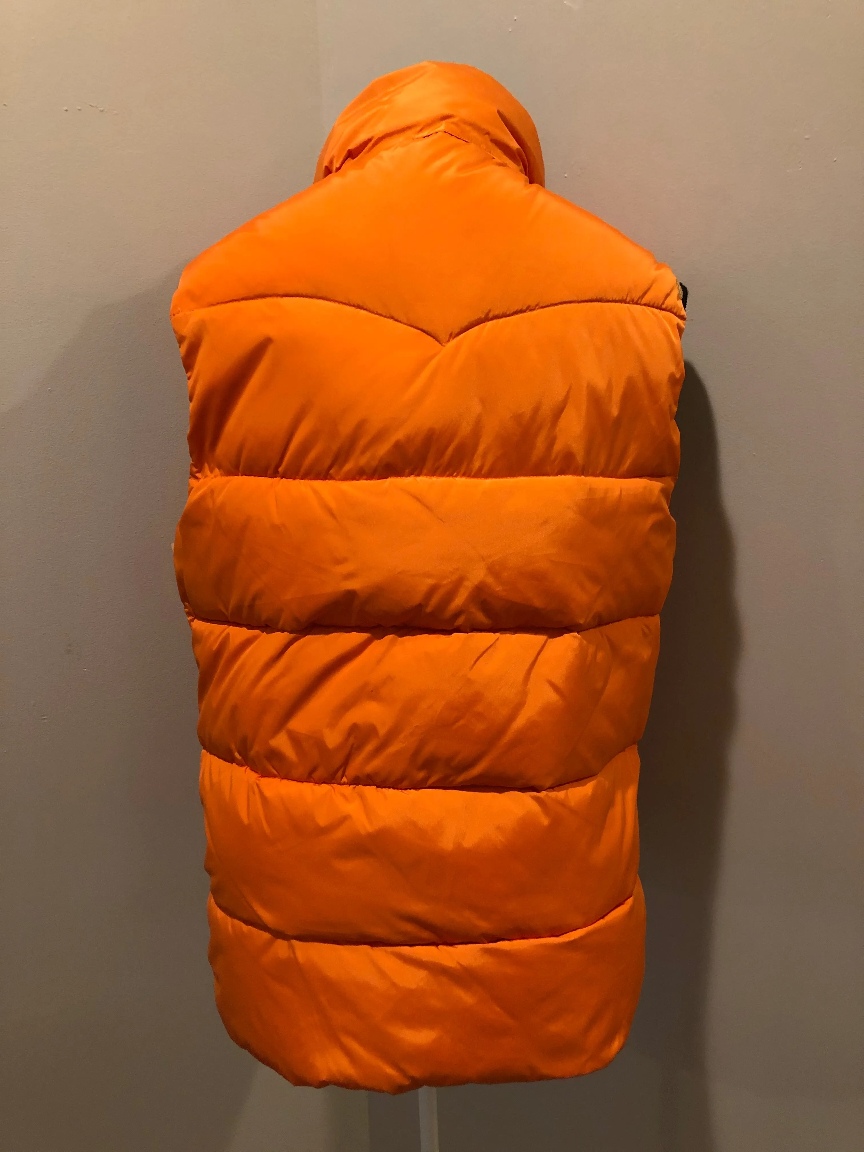Scotch and Soda Reversible Orange/Grey Down Filled Puffer Vest, SOLD