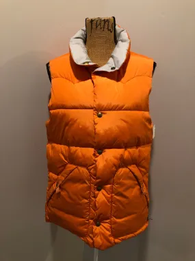 Scotch and Soda Reversible Orange/Grey Down Filled Puffer Vest, SOLD