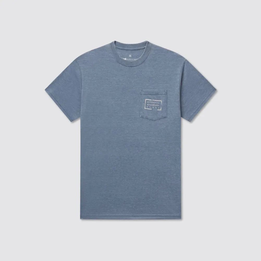 Seawash Tee Authentic in Slate by Southern Marsh