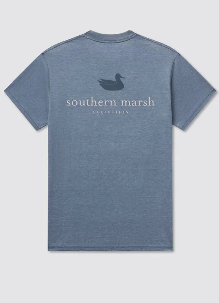 Seawash Tee Authentic in Slate by Southern Marsh