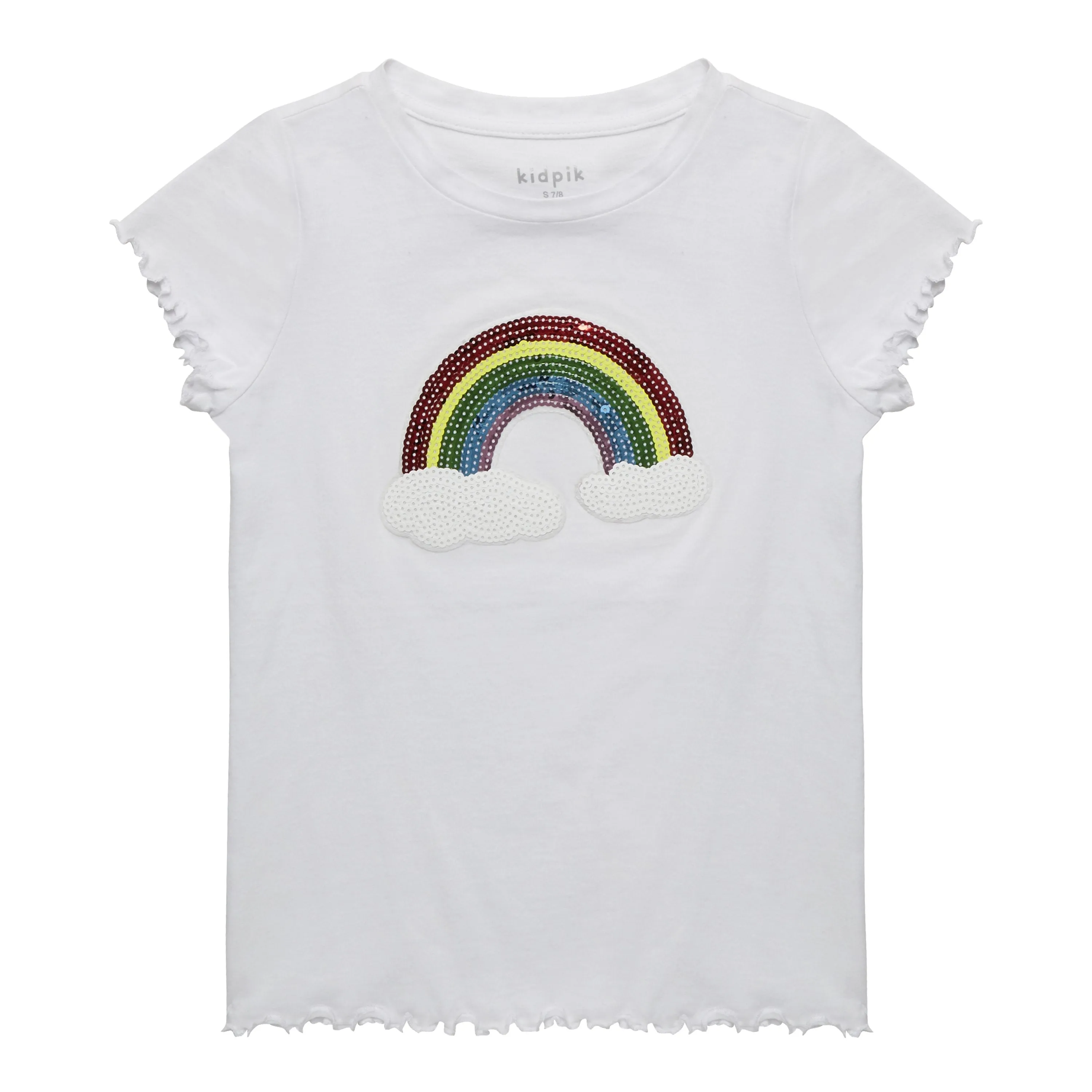 Sequin Rainbow Lettuce Tee